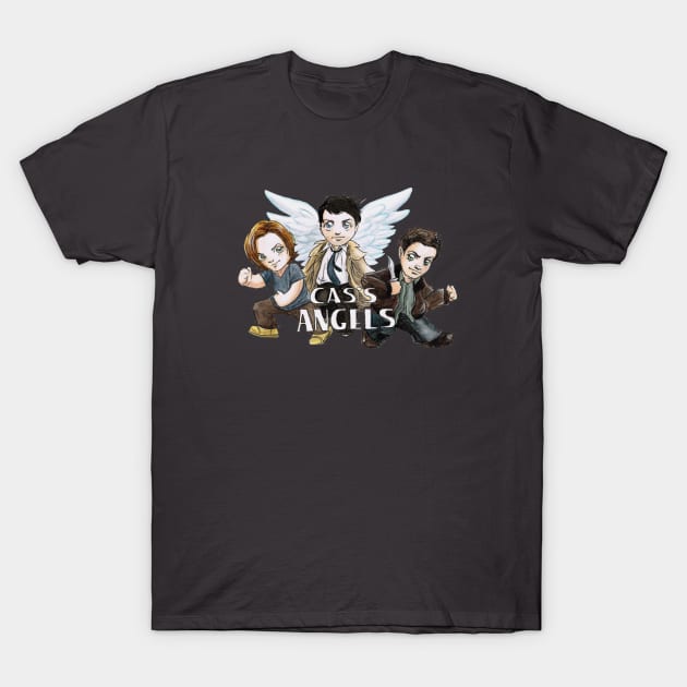 Cas's Angel T-Shirt by AmberStone